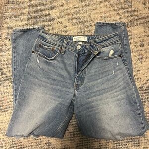Abercrombie and fitch curve love high rise skinny jeans